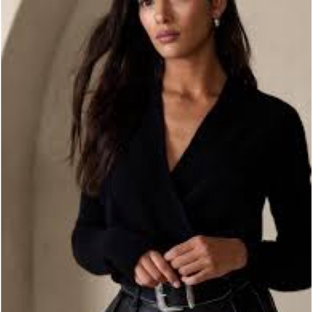 Banana Republic Aire Wrap-Front Sweater